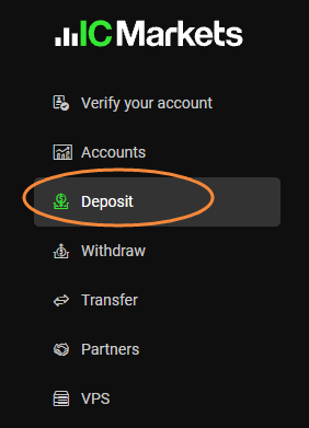 Como depositar fundos na conta do IC Markets