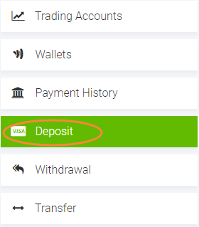 Como depositar na conta Tickmill